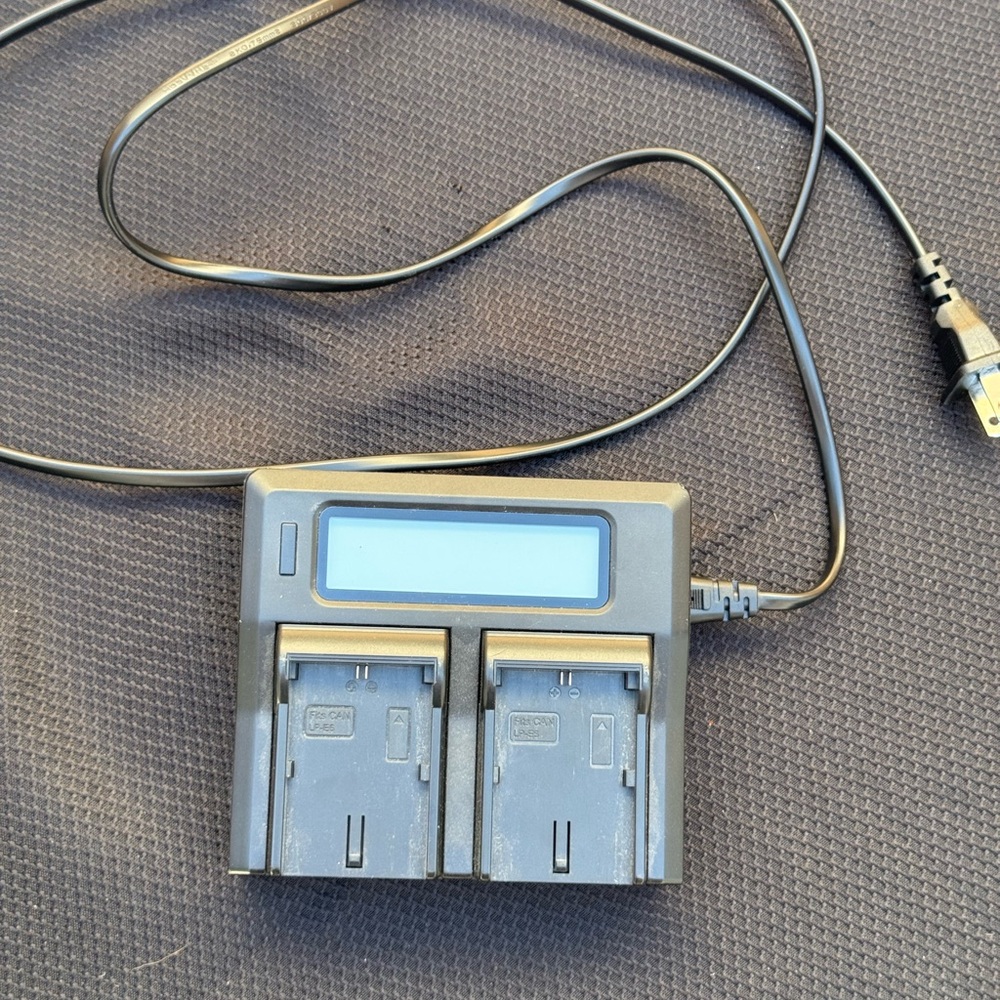 Dual Battery Charger with LCD Display